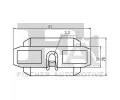 FA1 Klip ozdobn / ochrann lity FA1 11-40120.5, 11-40120.5