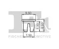 FA1 Klip ozdobn / ochrann lity FA1 11-60001.5, 11-60001.5