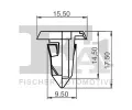 FA1 Klip ozdobn / ochrann lity FA1 11-60007.5, 11-60007.5