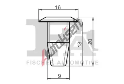 FA1 Klip ozdobn / ochrann lity FA1 11-60012.25, 11-60012.25