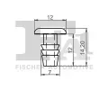 FA1 Klip ozdobn / ochrann lity FA1 12-10001.10, 12-10001.10