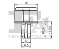 FA1 Klip ozdobn / ochrann lity FA1 12-20006.25, 12-20006.25