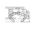 FA1 Klip ozdobn / ochrann lity FA1 12-40003.10, 12-40003.10