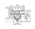 FA1 Klip ozdobn / ochrann lity FA1 12-40022.10, 12-40022.10