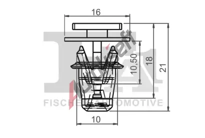 FA1 Klip ozdobn� / ochrann� li�ty FA1 12-40030.25, 12-40030.25