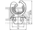 FA1 Klip ozdobné / ochranné lišty FA1 12-40031.10, 12-40031.10