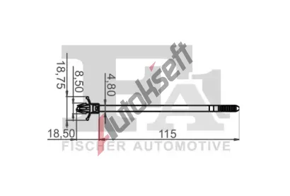 FA1 Kabelov spona FA1 12-50002.10, 12-50002.10