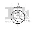 FA1 Klip ozdobn / ochrann lity FA1 12-70010.5, 12-70010.5