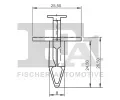 FA1 Klip ozdobn / ochrann lity FA1 13-20001.5, 13-20001.5