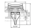FA1 Klip ozdobn / ochrann lity FA1 13-40018.5, 13-40018.5