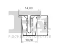 FA1 Klip ozdobn / ochrann lity FA1 13-60001.5, 13-60001.5