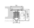 FA1 Klip ozdobn / ochrann lity FA1 14-10001.5, 14-10001.5