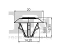 Klip ozdobn / ochrann lity FA1 ‐ FA1 14-10005.5