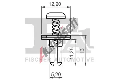 FA1 Klip ozdobn / ochrann lity FA1 14-30004.5, 14-30004.5