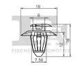 FA1 Klip ozdobn / ochrann lity FA1 14-40004.5, 14-40004.5