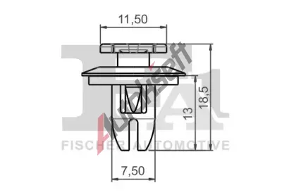 FA1 Klip ozdobn� / ochrann� li�ty FA1 14-40089.5, 14-40089.5