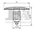 FA1 Klip ozdobn / ochrann lity FA1 21-10008.5, 21-10008.5