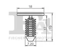 FA1 Klip ozdobn / ochrann lity FA1 21-10014.10, 21-10014.10
