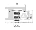 FA1 Klip ozdobn / ochrann lity FA1 21-10016.25, 21-10016.25