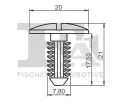 FA1 Klip ozdobn / ochrann lity FA1 21-10027.10, 21-10027.10