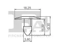FA1 Klip ozdobn / ochrann lity FA1 21-10030.5, 21-10030.5