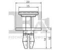 FA1 Klip ozdobn / ochrann lity FA1 21-20002.25, 21-20002.25