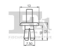 FA1 Klip ozdobn / ochrann lity FA1 21-20007.25, 21-20007.25