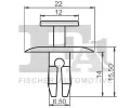 FA1 Klip ozdobn / ochrann lity FA1 21-20008.5, 21-20008.5