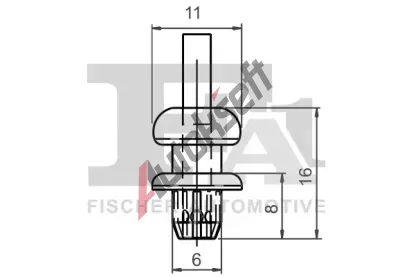 FA1 Klip ozdobn / ochrann lity FA1 21-20013.25, 21-20013.25