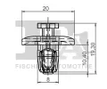 FA1 Klip ozdobn / ochrann lity FA1 21-30003.10, 21-30003.10