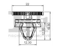 FA1 Klip ozdobn / ochrann lity FA1 21-40015.25, 21-40015.25
