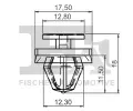 FA1 Klip ozdobn / ochrann lity FA1 21-40019.5, 21-40019.5