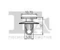 FA1 Klip ozdobn / ochrann lity FA1 21-40029.10, 21-40029.10