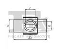FA1 Klip ozdobn / ochrann lity FA1 21-40054.5, 21-40054.5
