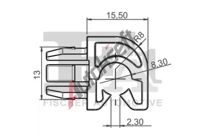 FA1 Klip ozdobné / ochranné lišty FA1 21-40069.5, 21-40069.5 FA1 Klip ozdobné / ochranné lišty FA1 21-40069.5, 21-40069.5