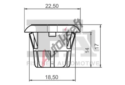 FA1 Klip ozdobn� / ochrann� li�ty FA1 21-60009.5, 21-60009.5