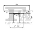 FA1 Klip ozdobn / ochrann lity FA1 22-10017.10, 22-10017.10