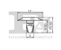 FA1 Klip ozdobn / ochrann lity FA1 22-40001.10, 22-40001.10