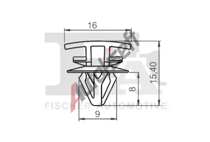 FA1 Klip ozdobn / ochrann lity FA1 22-40040.5, 22-40040.5