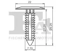FA1 Klip ozdobn / ochrann lity FA1 25-10003.10, 25-10003.10