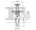 FA1 Klip ozdobn / ochrann lity FA1 25-20003.5, 25-20003.5