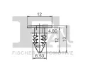 FA1 Klip ozdobn / ochrann lity FA1 33-10034.25, 33-10034.25
