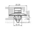 FA1 Klip ozdobn / ochrann lity FA1 33-40005.5, 33-40005.5
