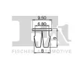 FA1 Klip ozdobn / ochrann lity FA1 33-60001.10, 33-60001.10