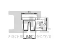FA1 Klip ozdobn / ochrann lity FA1 33-60008.10, 33-60008.10