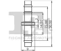 FA1 Adaptr, hadicov spojka FA1 33-60010.10, 33-60010.10