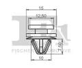 FA1 Klip ozdobn / ochrann lity FA1 41-40003.25, 41-40003.25