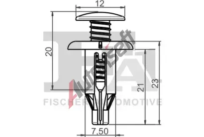 FA1 Klip ozdobné / ochranné lišty FA1 53-30006.5, 53-30006.5 FA1 Klip ozdobné / ochranné lišty FA1 53-30006.5, 53-30006.5