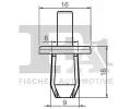 FA1 Klip ozdobn / ochrann lity FA1 55-20001.25, 55-20001.25