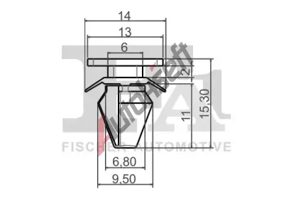 FA1 Klip ozdobné / ochranné lišty FA1 55-40027.5, 55-40027.5 FA1 Klip ozdobné / ochranné lišty FA1 55-40027.5, 55-40027.5